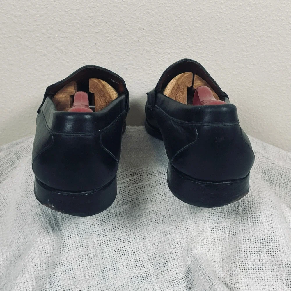 Allen Edmonds Cavanaugh Loafers Mens 10 E Black Leather Penny Dress Made USA
